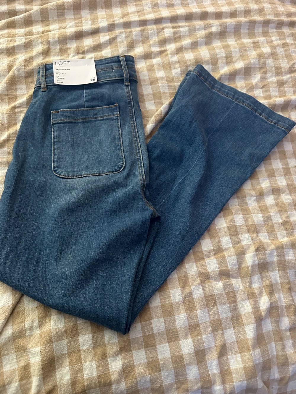 LOFT Men's Dark Blue Bootcut Jeans